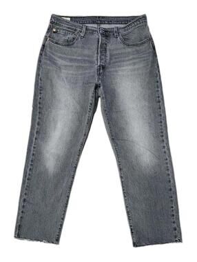 Levis 501 Jeans 31 X 28 Black Grey Button Fly Straight